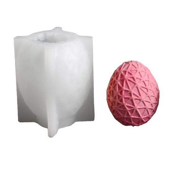 Ostereier-Hase Silikonform DIY gesichtsloser Hase Harz Gips Bastelform Flexibel Wiederverwendbar Kerzenform für Feiertagsdekoration