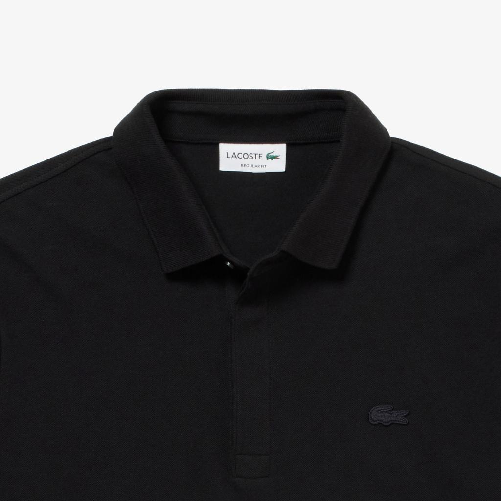 LACOSTE Polo Shirts Men's Black Polo Collar Moderate Straight Fit PH2481J-031