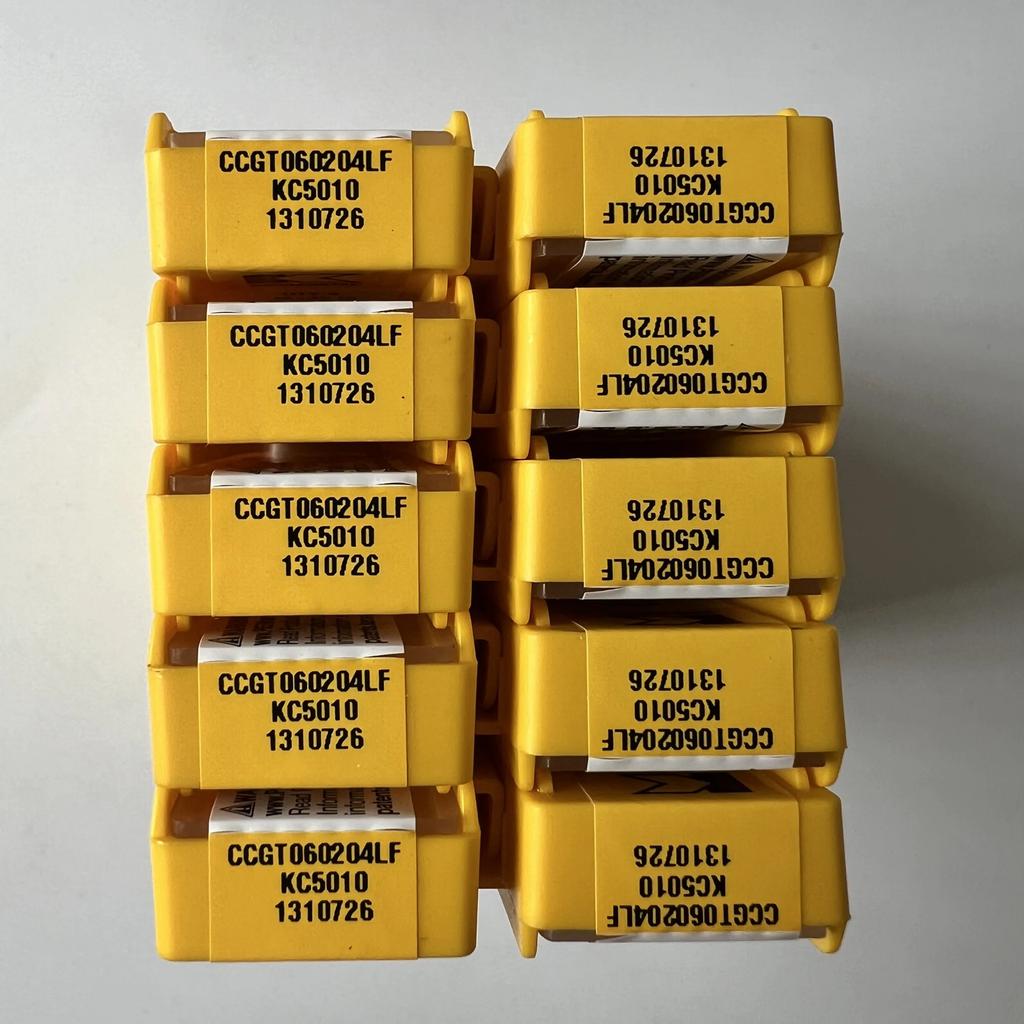 Original / CCGT060204LF KC5010 /  Industrial indexable Carbide Inserts 10 Pcs