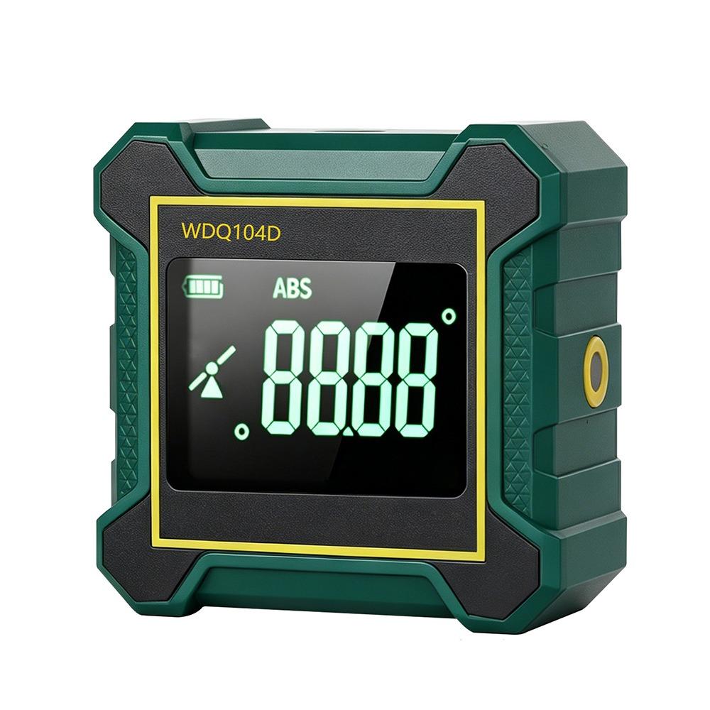 Magnetic Base Digital Level Protractor 360 Degree Tilt Angle Box Inclinometer  Carpentry зелёный