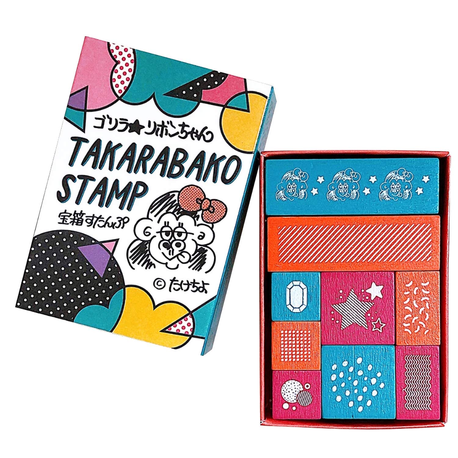 

Набор «Сокровищница лиц» детских штампов GorillaRibbon-chan, 9, 1770-002