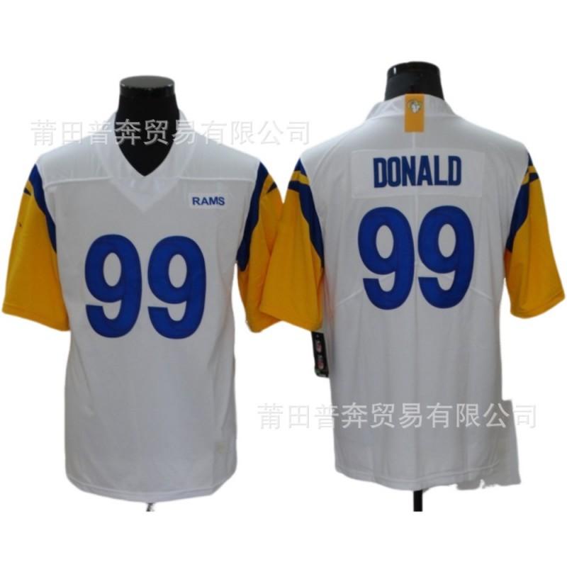 NFL Los Angeles Rams 99 Donald Embroidered Football Jersey Men Women Sports Uniform