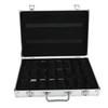 24 Grids Aluminum Alloy Suitcase Watch Display Storage Box Watch Organizer Case