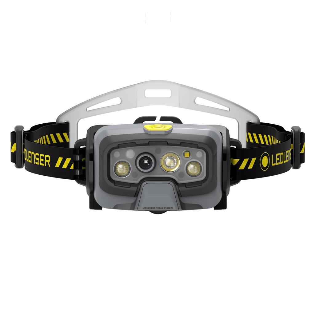 Ledlenser LED Headlight Rechargeable HF8R Work Black Latest Automatic Light Adjustment Up To 1600lm Bright IP68 Waterproof CRI80 Red Sublight for Work