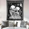 Tarot The Lovers Skull Tapestry Single Sided 2DPrint Bold Stylish Tapestry Bedroom Living Room Dorm Esoteric Vibe Accessory Gift
