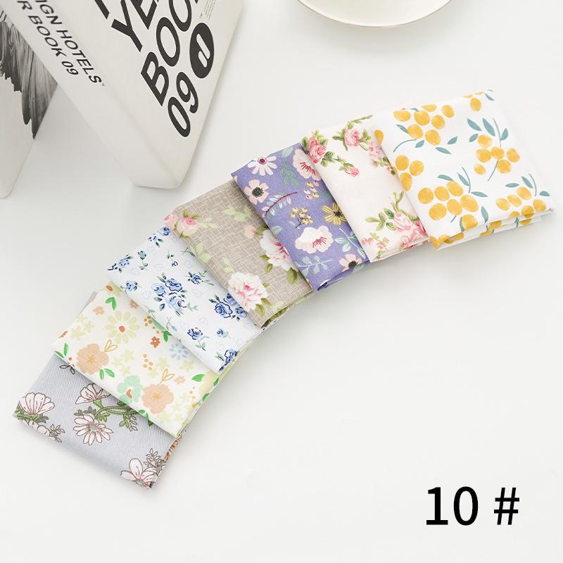 Pure Cotton Patchwork Fabric Set - Printed Fabric Scraps for Doll Clothes & Hair Ties, Handmade DIY Projects