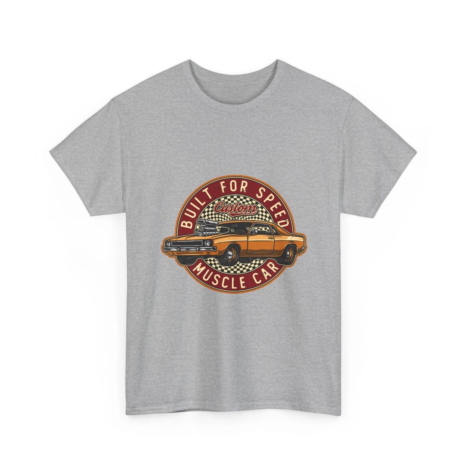 Built for Speed Muscle Car Vintage T-Shirt | Classic Vintage Hotrod, Quality Tee 2XL