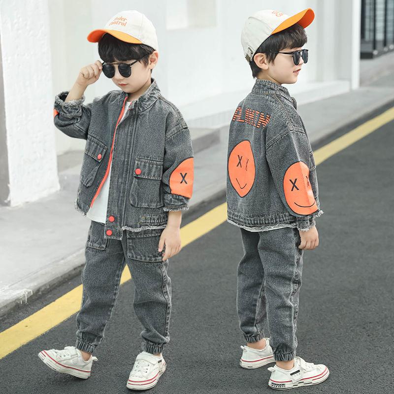 

Boys Clothing Set Children Clothing Sets Kids Clothes Boy Suits For Boys Clothes Spring Autumn Kids demin Tracksuit 110 синій