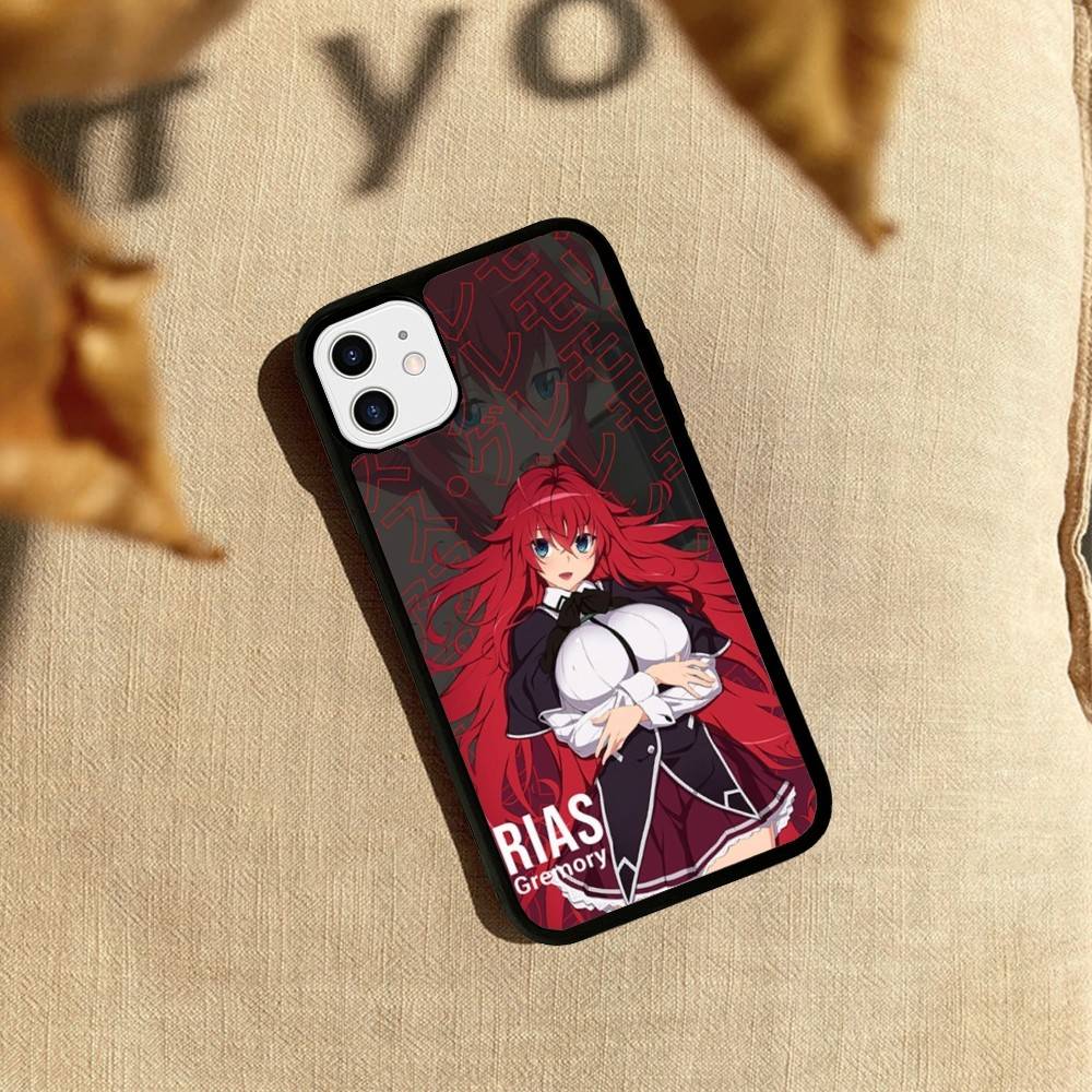 DXD Rias Gremory Mobile Cell PC+TPU Phone Case For iPhone 17 16 15 14 PRO MAX 11 12 13 PLUS MINI Cover