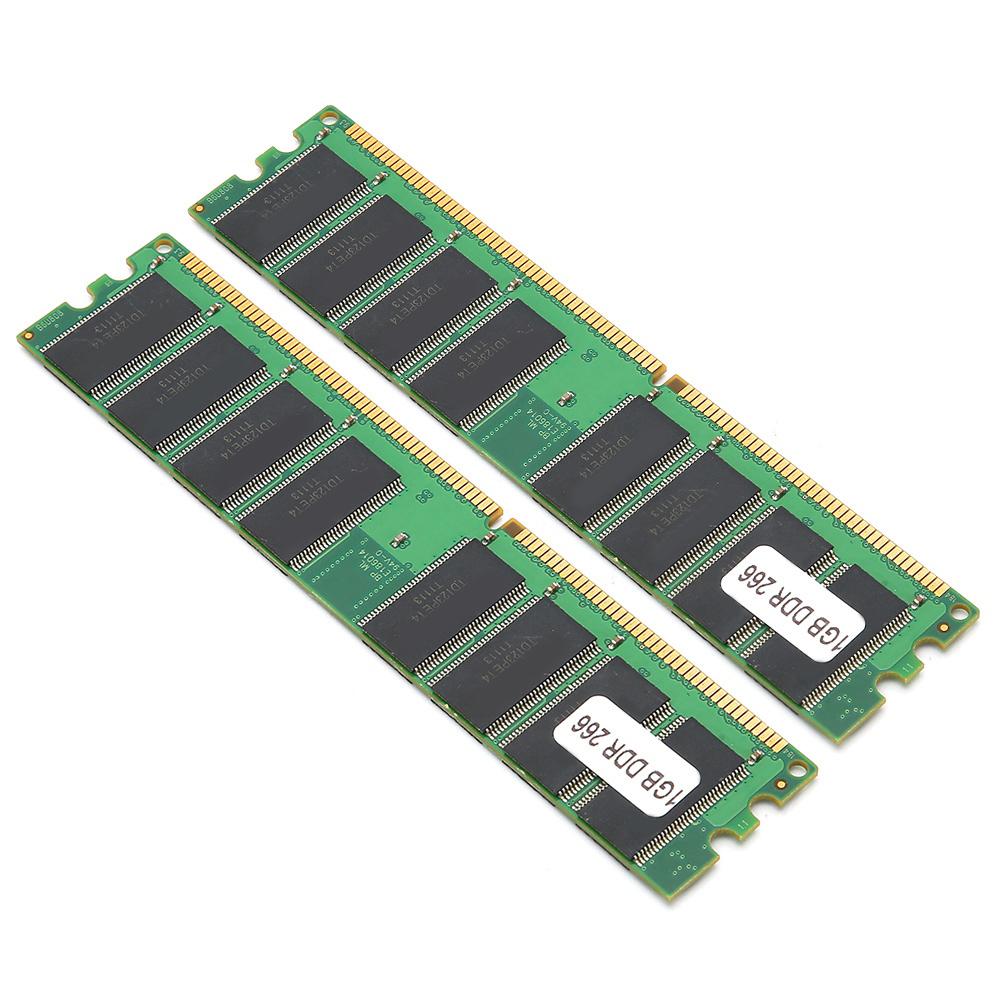 2 Pcs Módulo de Memória Computador Desktop Dupla Face 16 Grãos para AMD DDR 1GB 226 PC2100