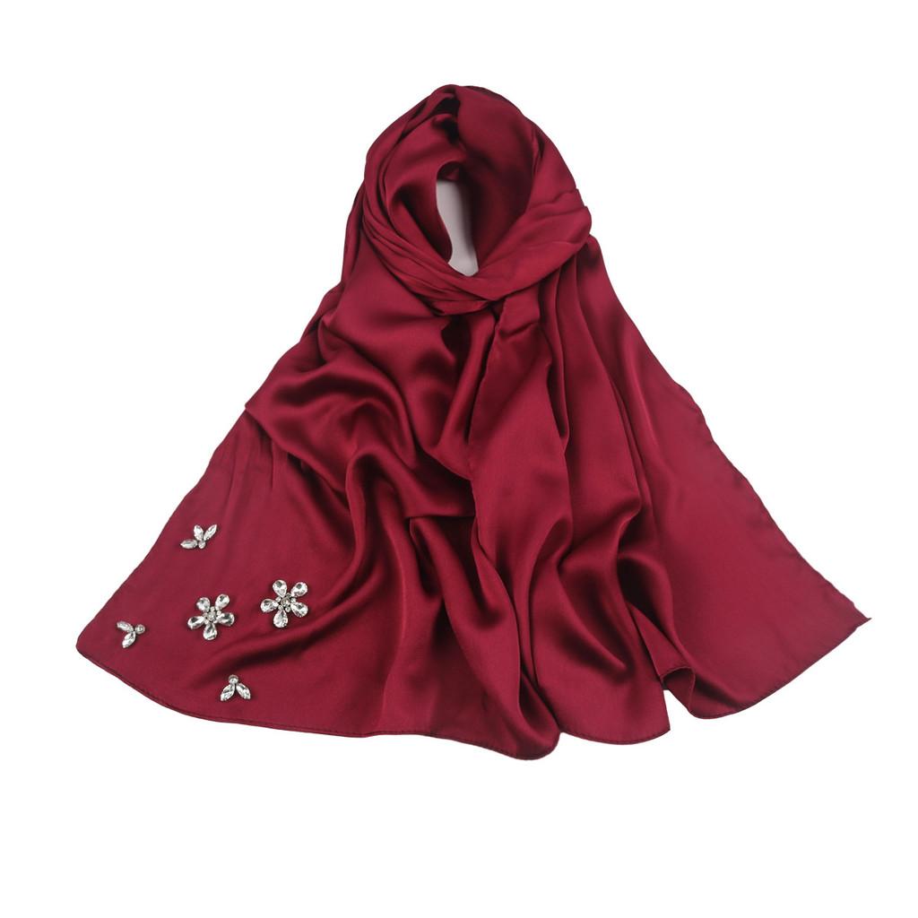 

Versatile Long Hijab With Hand Embroidery And Sunshade For Casual And Formal Use 6