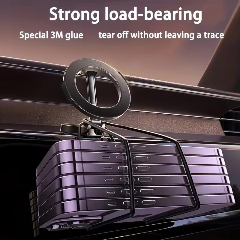 Portable Magnetic Phone Stand Adjustable Car Mount Holder 180° Foldable Design