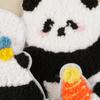 4PCS Lovely Panda Cloth Patches Easy To Apply And Remove Sewing On Applique Great For Creative Craft Project Supply