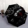 1pc Skulls Gothic Automatic Open, Windproof, Compact Travel Umbrella, Gift for Birthday, Christmas, Business 93013