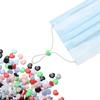 50PCS Colorful Love Heart Shape Silicone Cord Locks Adjustable Mask Drawstrings Toggles Non Slip Stopper Lanyard Buckle Tools