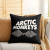 AArctic Monkeys Band Cool Cushion Cover Silky Short Plush Invisible Zipper Dustproof Sofa Pillow Case For Home Decor