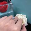New Romantic Engagement Ring for Lover High Quality Silver Color Bling Bling Cubic Zirconia New Fashion Wedding Women Jewelry