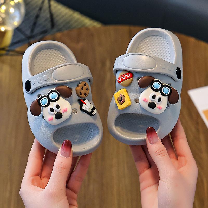 EVA Women's Summer Cartoon Cute Non-slip Indoor Bathing Thick-soled Slippers, Baby Sandals