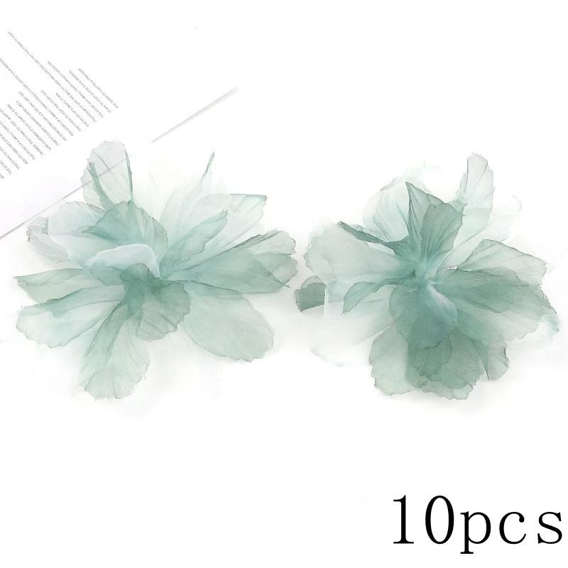 Green Rose Artificial Flowers Heads Silk Fake Flower for Home Room Decor Marriage Wedding Decora DIY Craft Wreath Gift Accessory