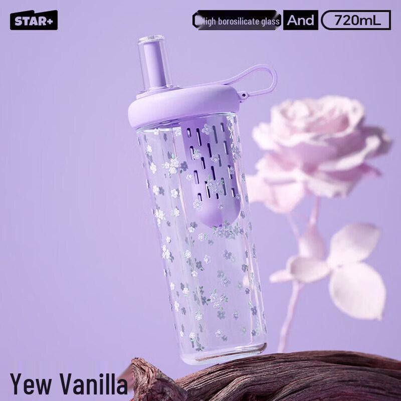 

Shidajia 720ml Doodle Glass Tumbler