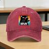 Baseball Cap Funny Meme Saying Bruh Cat Summer Casual Trucker Hat  Couple Women Design Outdoor Sport High Quality Baseball Caps