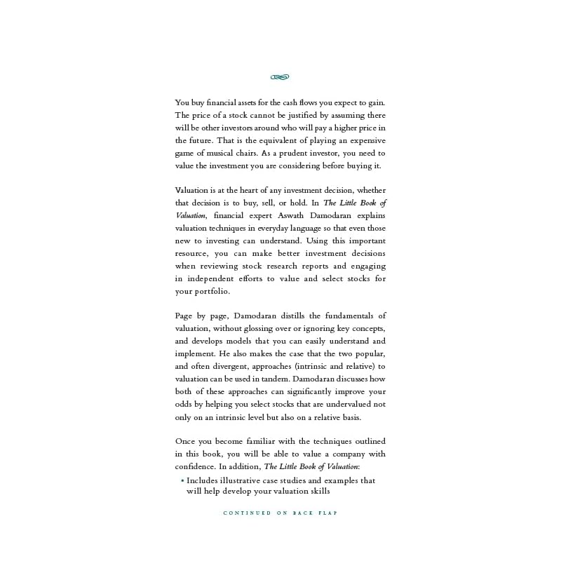 The Little Book of Valuation: How to Value a Company, Pick a Stock and Profit