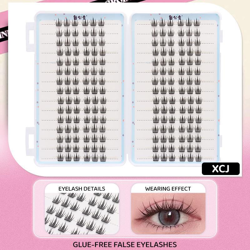 30Rows Idol Clusters Lashes Glue Eyelashes Book Manga Eyelash Clusters Diy Lashes Makeup Natural Anime Lashes Eyelash