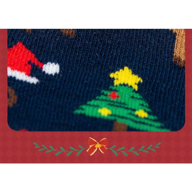 Men's Socks Christmas Stockings Pipe Christmas Santa Claus Ankle Socks