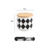 Nordic Geometric Ceramic Storage Jar