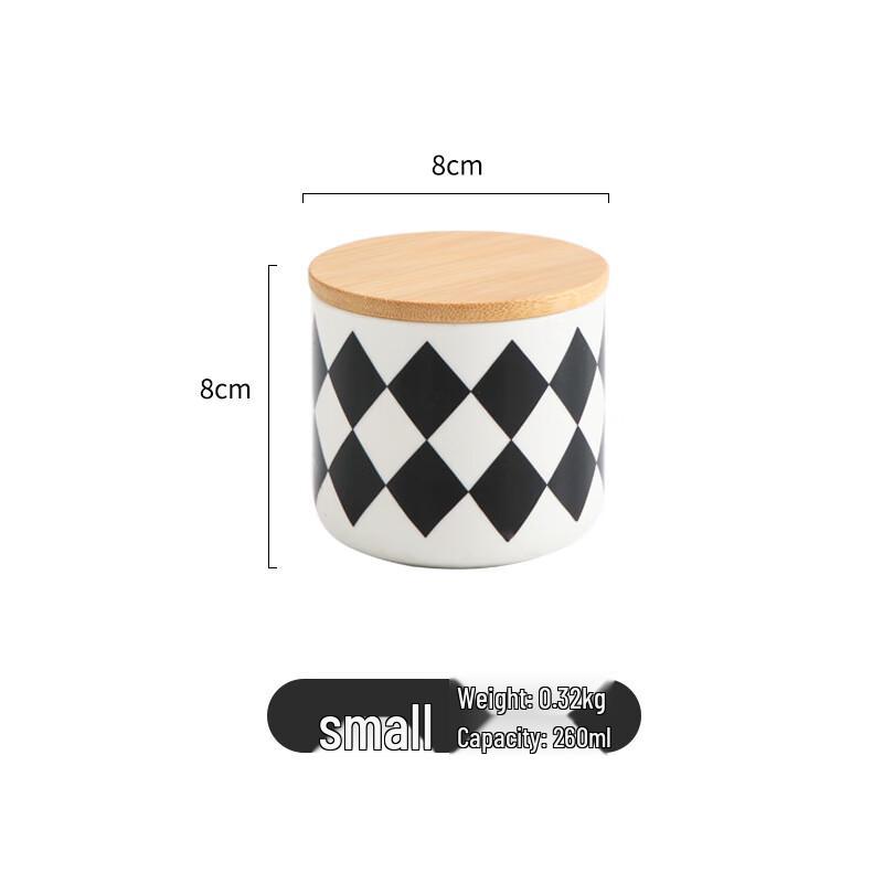 

Nordic Geometric Ceramic Storage Jar