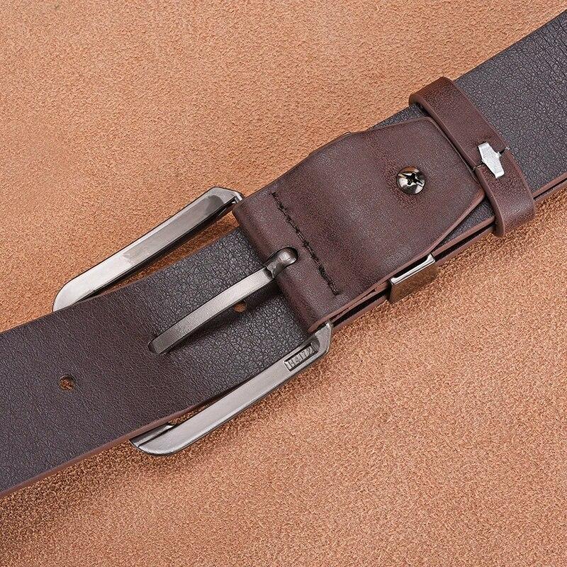 Men's Belt Metal Needle Buckle Belt Business Or Leisure Trend Authentic High End Belt Paired with Jeans Work Wear Belt Plus Size