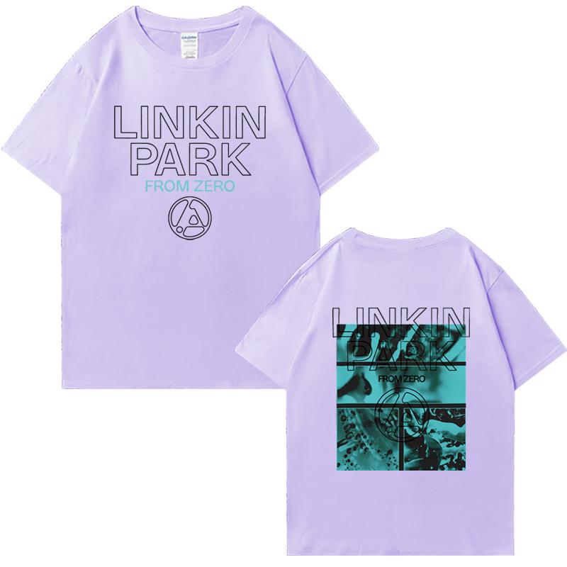 2025 Hot Sale Linkin Park From Zero World Tour Short Sleeve T-shirts Unisex Hip Hop Summer Cotton Men Women Oversized Tee Shirt