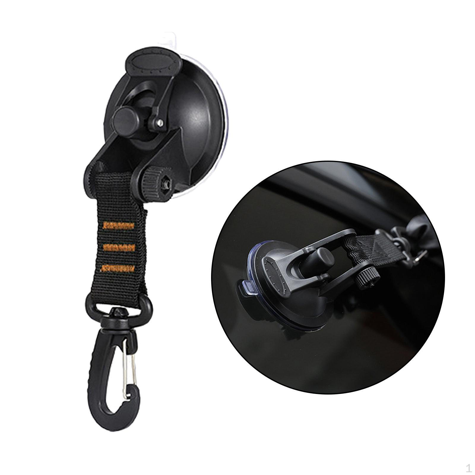 Heavy Duty Suction Cup Anchor with Securing Hook tie, Camping Tarp Universal, Removable and Reusable