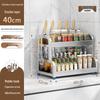 316 Stainless Steel 2-Tier Kitchen Spice Rack
