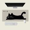 Cute Black Cat Mouse Pad Girl Large Computer Office Game Table Mats XXL Rubber PC Keyboard Mousepad Anti-slip Long Desk Pads
