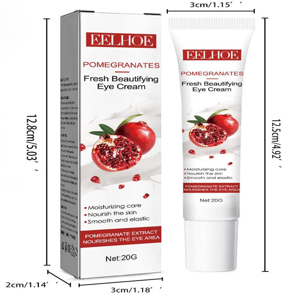 EELHOE oční krém s granátovým jablkem - redukuje jemné linky a vrásky, hydratuje, napíná, vyživuje a chrání pokožku očí