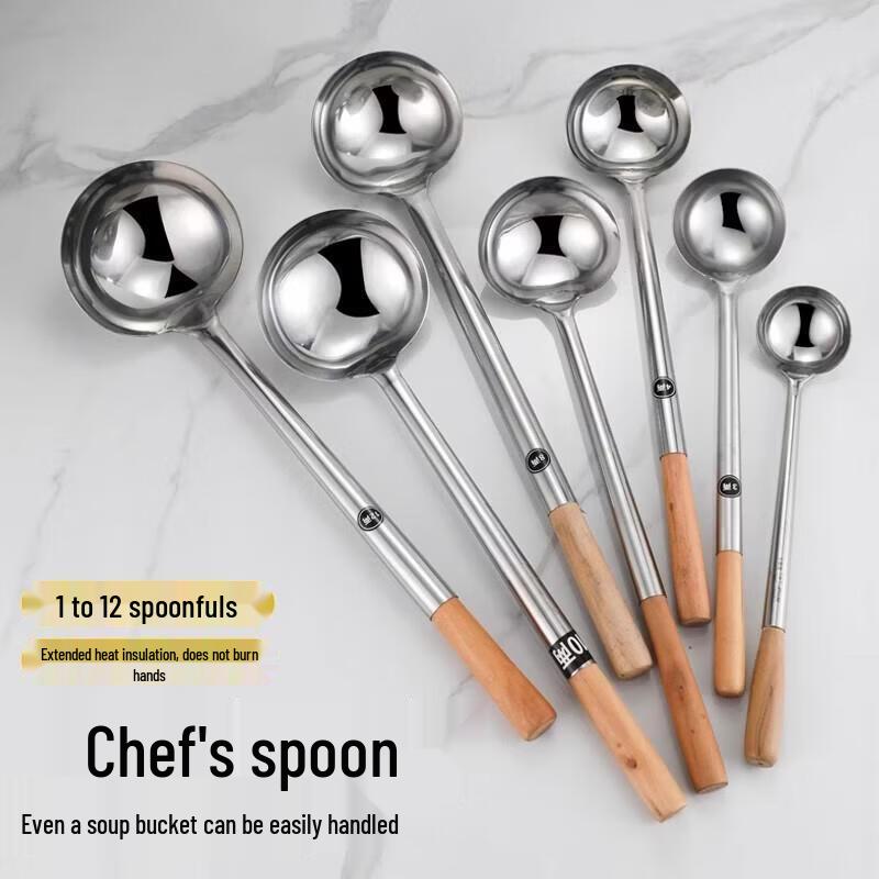 Jun Ding Ying Stainless Steel Long-Handle Cooking Utensil