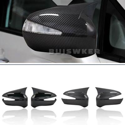 Dla Honda Civic 8th 2005-2011 Samochodowa Pokrywa Lusterka Bocznego Skrzydło Nakładka Naklejka Drzwi Widok z Tyłu Obudowa Wykończenie Wygląd Włókna Węglowego Czarny