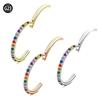 2024 Vibrant Rhinestone Nose Ring & Ear Cuff - Exclusive G23 Titanium Punk Style