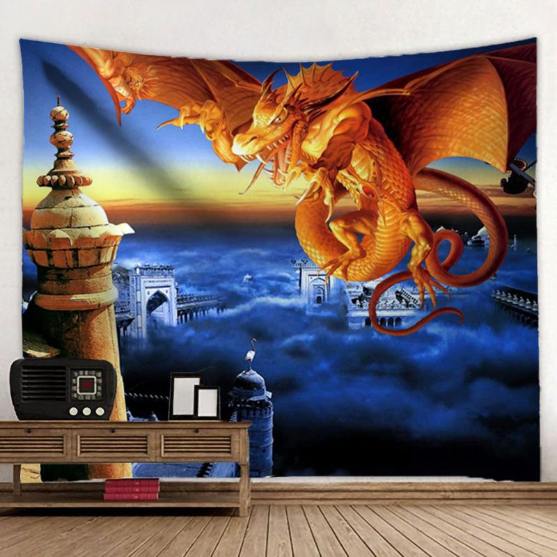 Chinese Dragon Totem Tapestry Wall Hanging Wall Art Decoration Bedroom Wall Tapestry