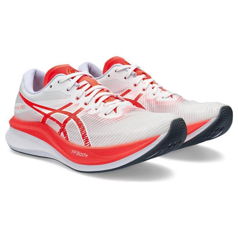 ASICS Magic Speed 3 White Sunrise Red Women's Sneakers 1012B652-100