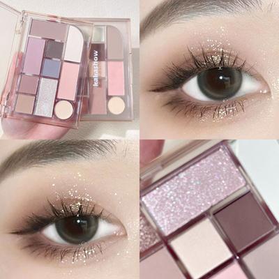 Focus Eye Shadow Palette, Matte Ten-color Pearlescent Glitter, Brightening and Contouring Earth-toned All-in-one Palette