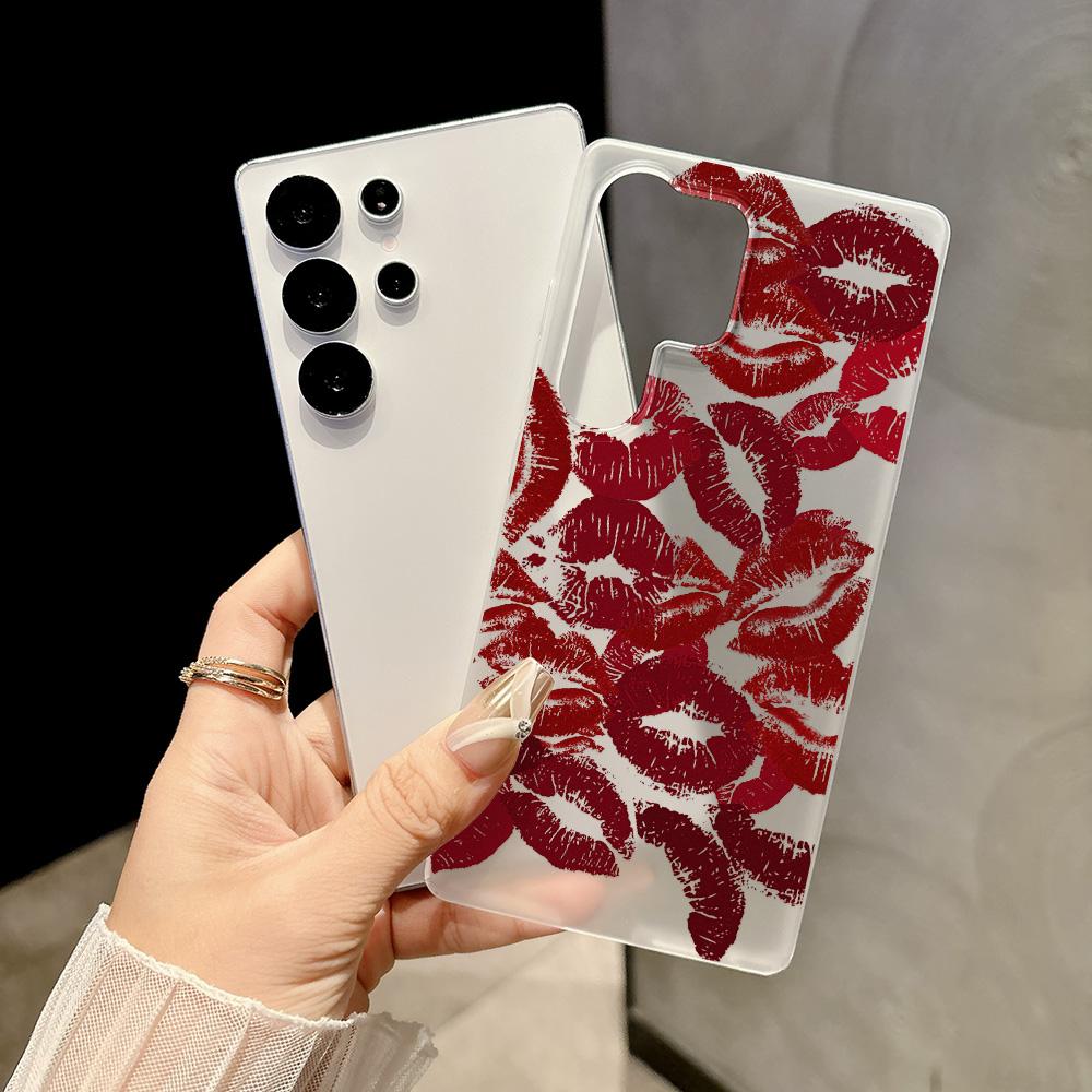 Sexy Lips Phone Case For Samsung A56 5G A36 A35 A55 A54 A26 A17 A16 A07 A06 Galaxy S25 Ultra S24 FE S23 Soft Shockproof Cover
