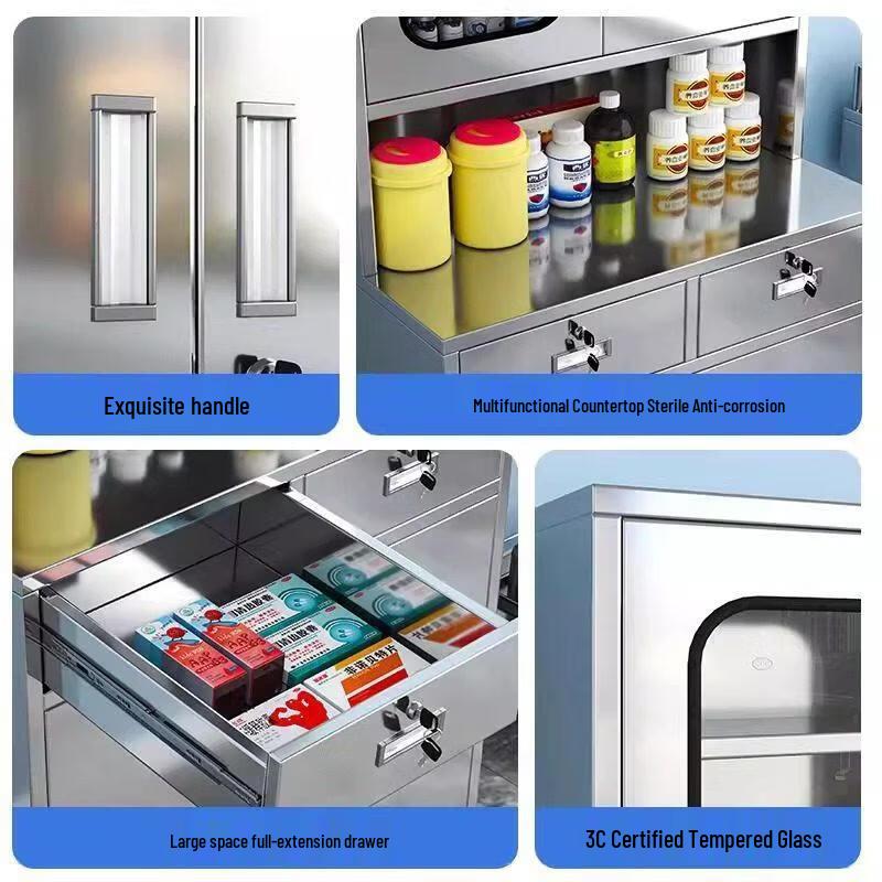 Stainless Steel Aseptic Medicine Cabinet