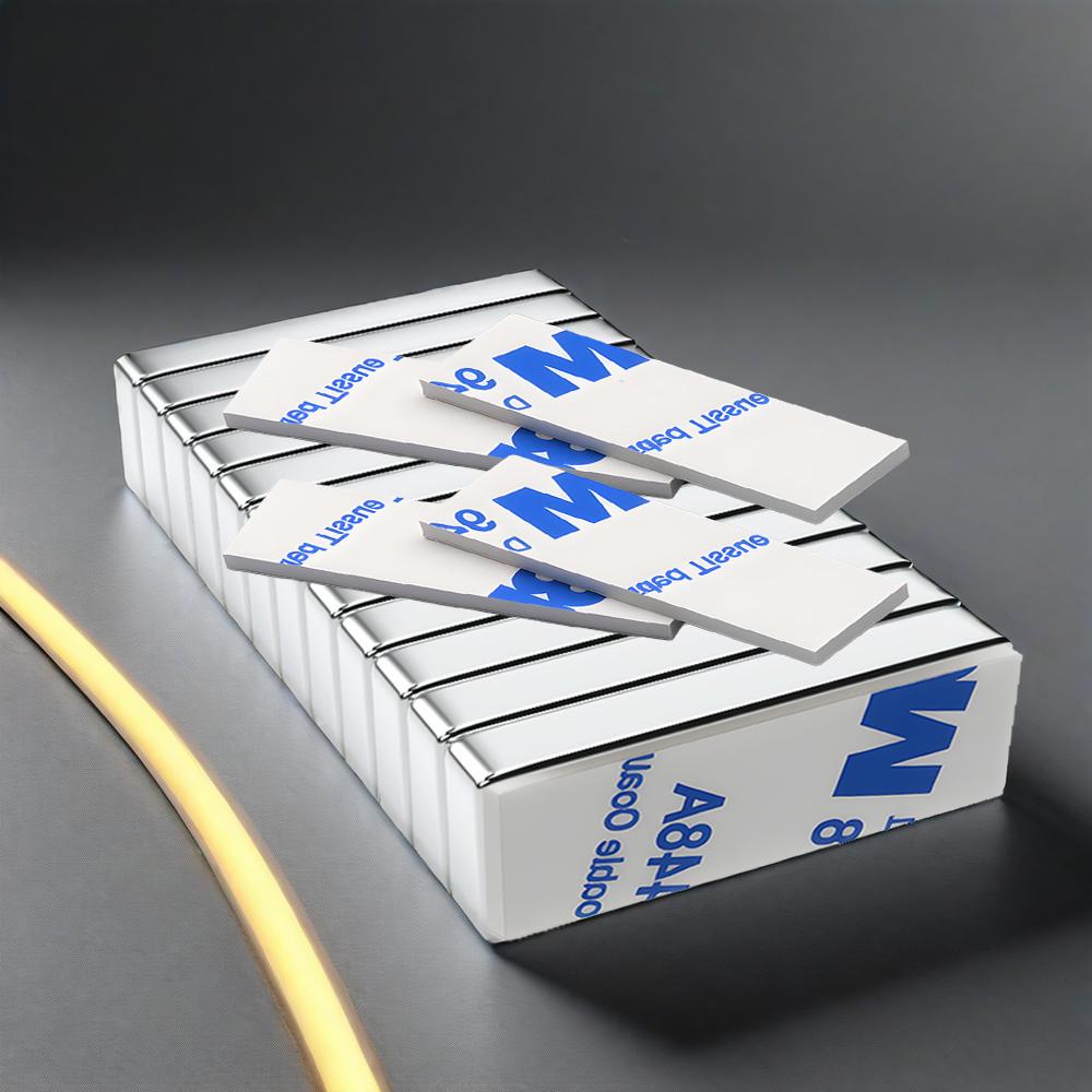 30x10x5mm  Super Powerful Block Neodymium Magnet  With double-sided adhesive Magnet N35 Strong Permanent Magnetic imanes