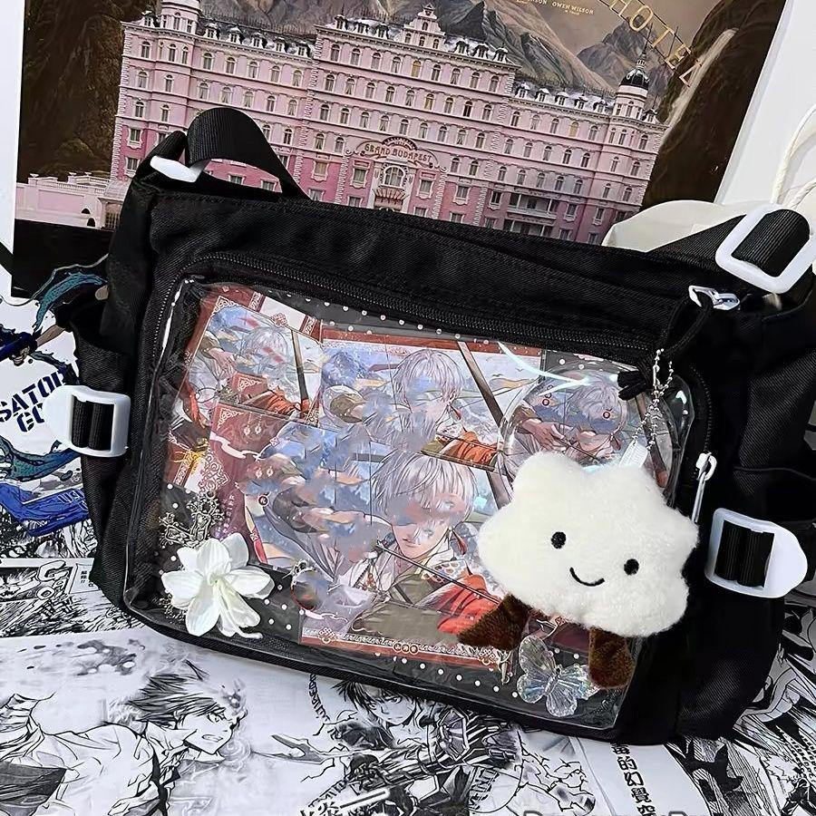 Campus Versatile Simple Solid Color One-shoulder Crossbody Postman Bag for Girls Ulzzang Ita Bag JK Uniform Dolls Bag