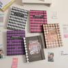 A5 Kpop Photocard Binder Collect Book Ins Šachovnice Idol Fotoalbum Držák karet Kawaii Složení Papírnictví Kniha
