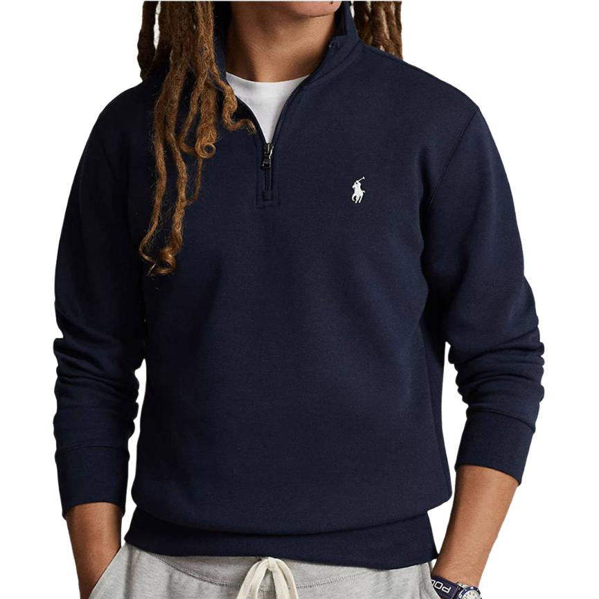Polo Ralph Lauren Logo Pullover Long Sleeve Sweatshirt Men Sweatshirt Dark-Blue 710922557-002