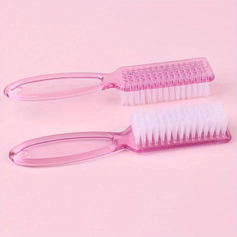 3pcs Nail Brush Cleaning Remove Dust Powder Plastic Cleaner for Acrylic UV Gel Nails Art Manicure Nail Care Accessories