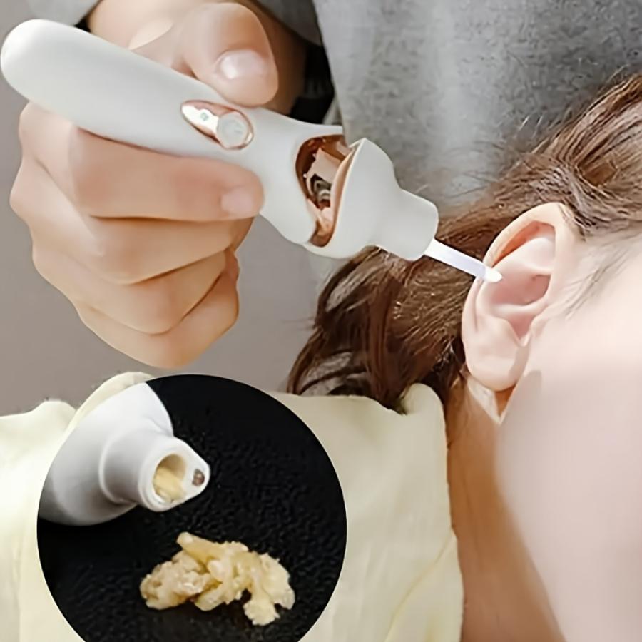 Electric Ear Picking Suction Tool, Ear Digging Spoon, Luminous Ear Excrement Cleaner with Light and Charging Type